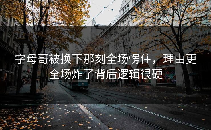 字母哥被换下那刻全场愣住，理由更全场炸了背后逻辑很硬