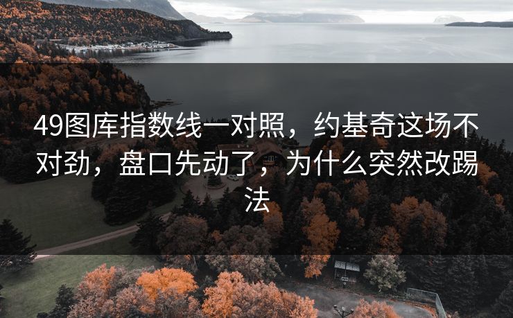 49图库指数线一对照,约基奇这场不对劲,盘口先动了,为什么突然改踢法 49图库指数线一对照,约基奇这场不对劲,盘口先动了,为什么突然改踢法