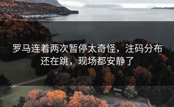 罗马连着两次暂停太奇怪，注码分布还在跳，现场都安静了