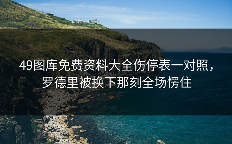 49图库免费资料大全伤停表一对照，罗德里被换下那刻全场愣住